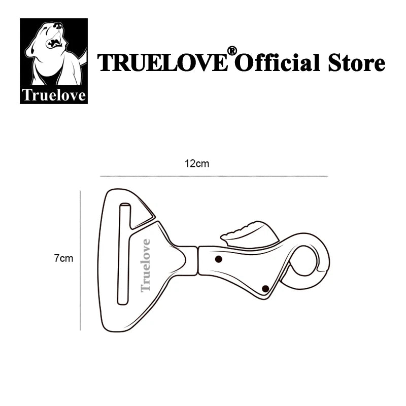 Truelove Pet All Car Seat Belt Safety Buckle with Collar or Harness High-quality Lightweight Aluminium Alloy Portable TLM1993