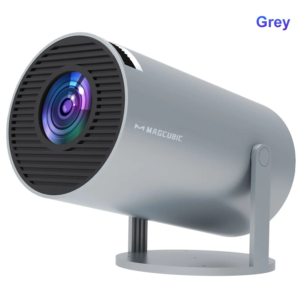 Proiettore portatile Magcubic HY300 Pro: 4K, Android 11, WiFi6, 290 ANSI lumen, Bluetooth 5.0, risoluzione 1080P/720P, per cinema e uso esterno.